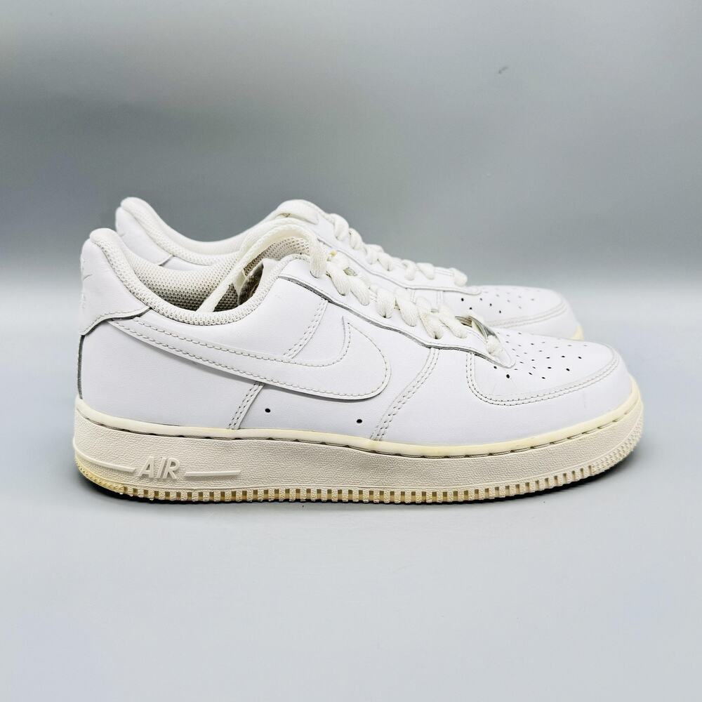 Nike Shoes Mens 8 White Leather Air Force 1 Low Classic Basketball Sneakers